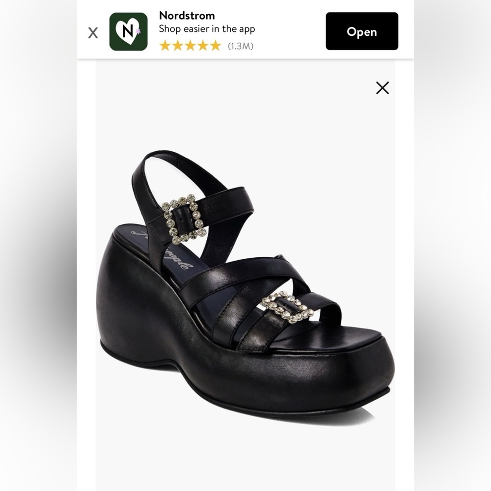 Free People- Brooklyn Ankle Strap Platform Sandal (Women) - Picture 3 of 12